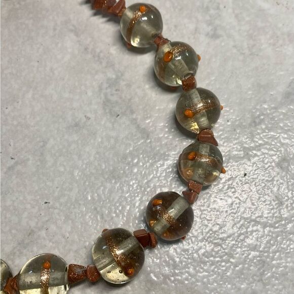 Vintage Lampwork Beads Necklace - Picture 3 of 4